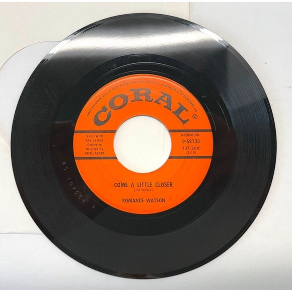 Romance Watson Come a Little Closer / Real Thing 45 RPM Northern Soul Vinyl - Picture 4 of 6